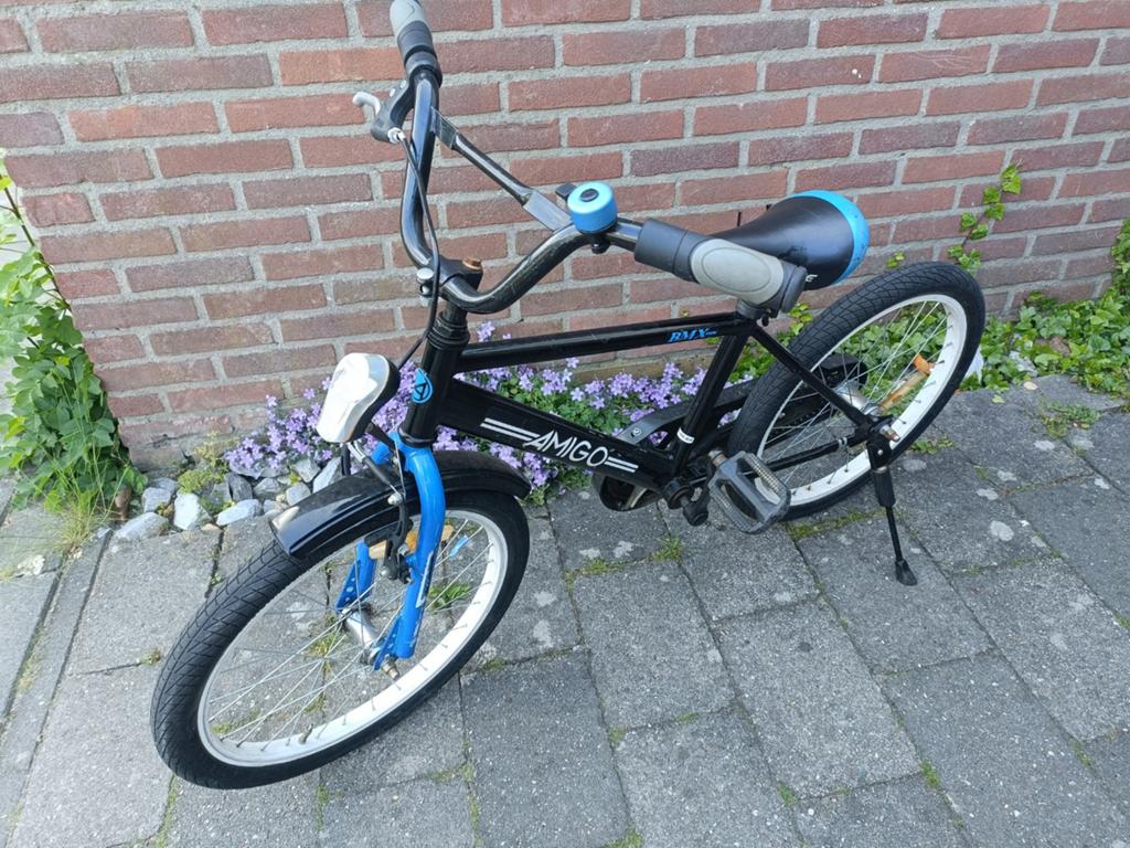 Stoere jongensfiets 22 inch - Amigo BMX, Terugtraprem, Gebruikt, Minder dan 49 cm, Ophalen