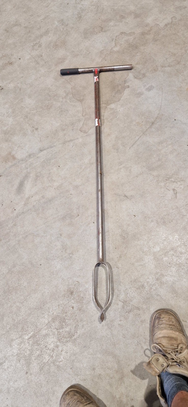 Grondboor - Handboor voor palen en gaten, Doe-het-zelf en Verbouw, Gereedschap | Handgereedschap, Ophalen, Gebruikt, Overige typen