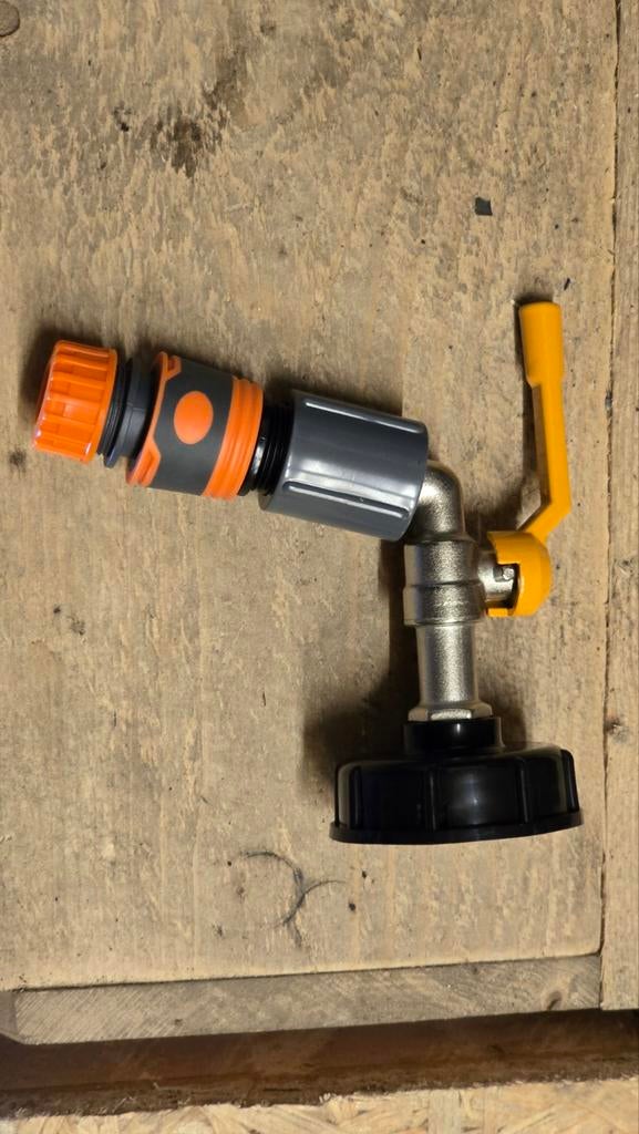 IBC vat kogelkraan tuinslang aansluiting, Tuin en Terras, Regentonnen, 150 liter of meer, Ophalen of Verzenden