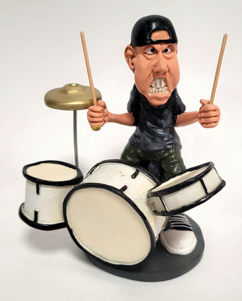 Lars Ulrich Metallica beeldje by Warren Stratford decoratie, Info@deconoord.nl, Deco Noord, Nieuw, Ophalen of Verzenden