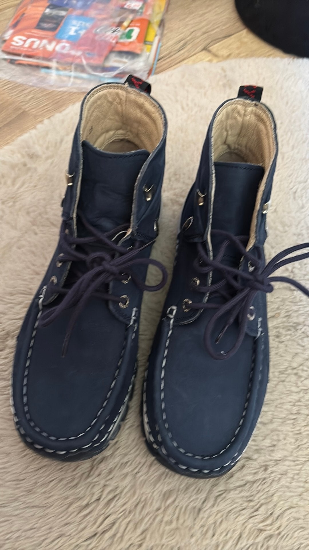 Wolky blauw leren hoge veterschoen maat 39, Kleding | Dames, Schoenen, Ophalen of Verzenden, Zo goed als nieuw, Blauw