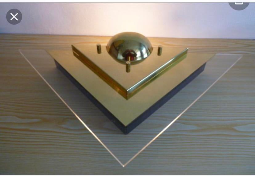 Vintage wandlamp Dijkstra model Zeta, Ophalen of Verzenden, Zo goed als nieuw, Glas