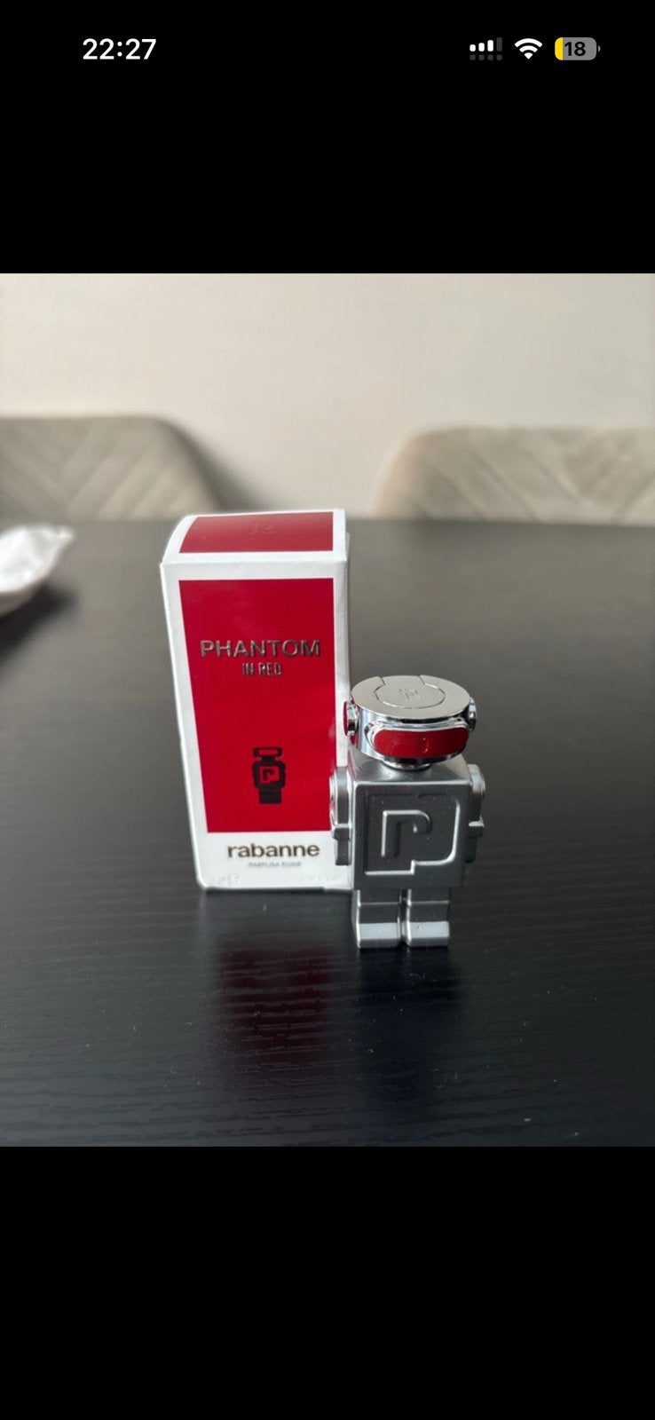Miniatuur paco rabanne phantom in red, Ophalen of Verzenden, Nieuw