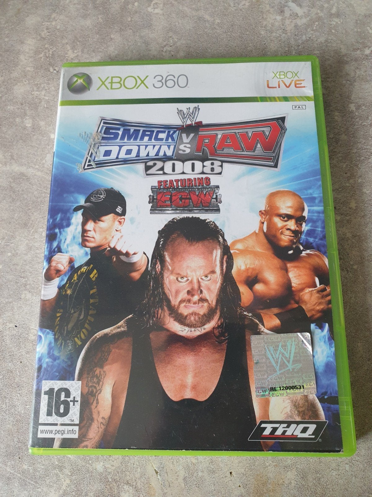 WWE SmackDown vs. Raw 2008 - Xbox 360, Gebruikt, Vechten, Ophalen of Verzenden, Eén computer