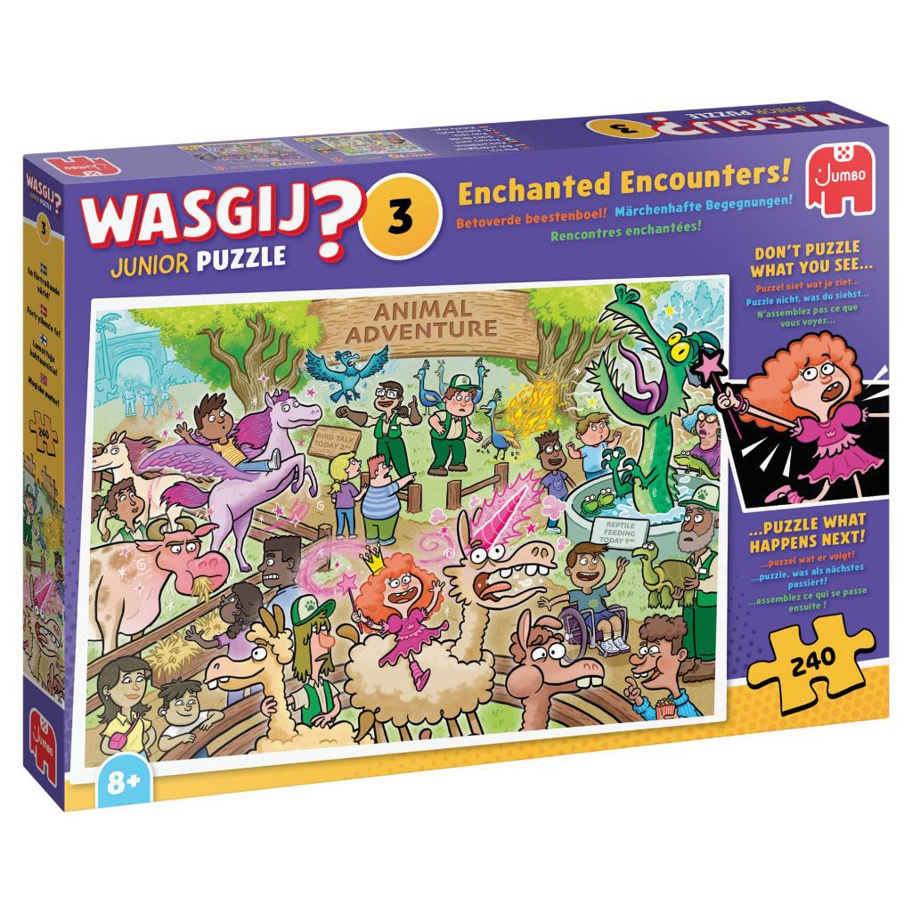 Wasgij Junior 3: Betoverende Beestenboel! 240 stukjes, Ophalen of Verzenden, Minder dan 500 stukjes, Nieuw, Legpuzzel