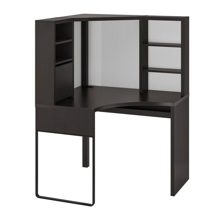 IKEA Micke Hoekbureau - Zwart, Ophalen, Zwart, Gebruikt, Met lades