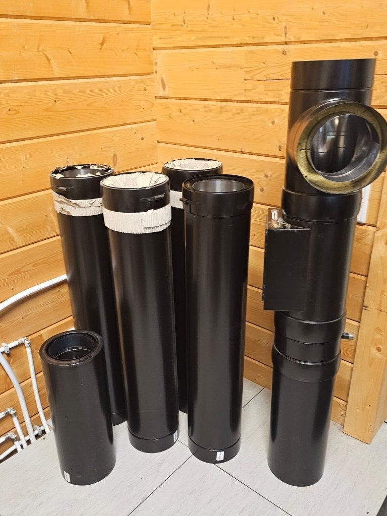 Rookgas afvoer pijpen houtkachel, Huis en Inrichting, Ophalen, Nieuw, Hout, Houtkachel