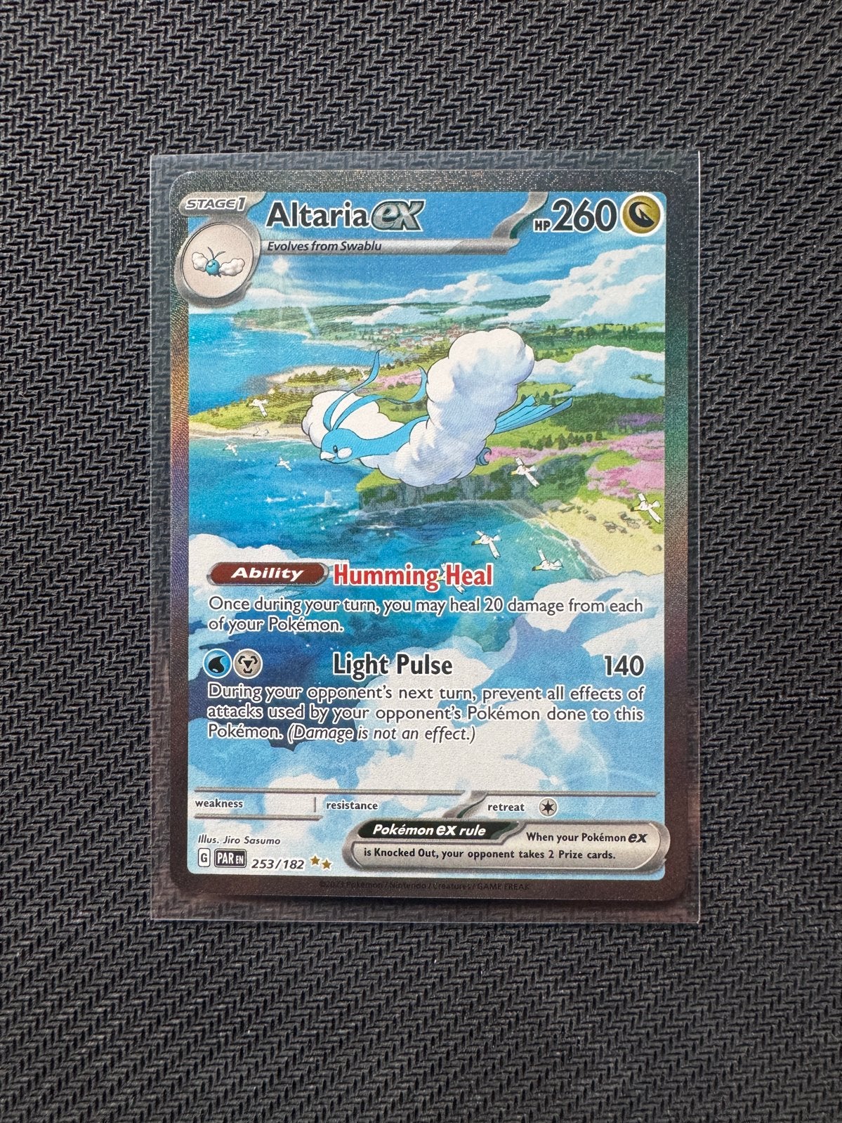 Altaria ex SAR 253/182 Pokémon kaart, Hobby en Vrije tijd, Verzamelkaartspellen | Pokémon, Ophalen of Verzenden, Zo goed als nieuw
