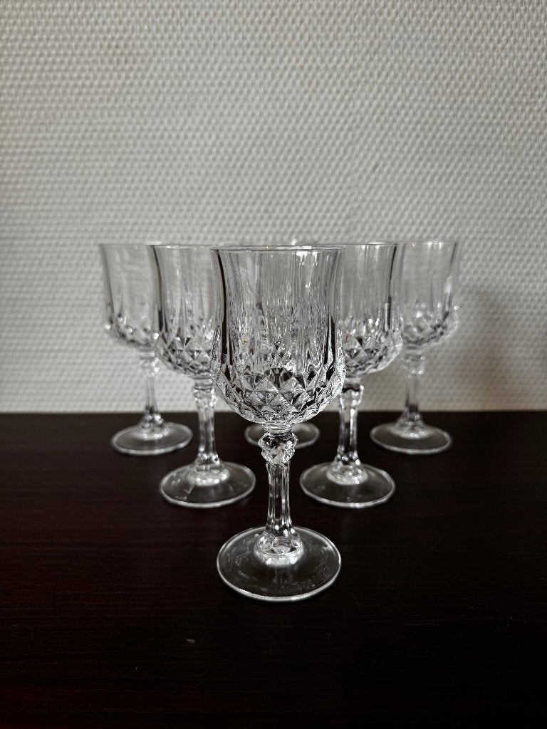 Vintage Kristallen Longchamp Port Glazen Likeur Glas op Voet, Ophalen of Verzenden, Zo goed als nieuw, Overige typen