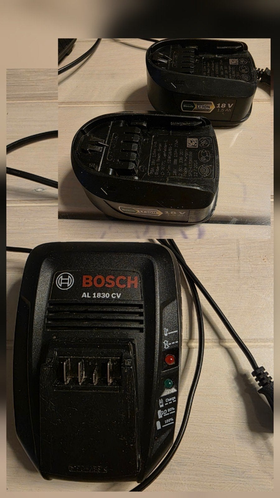 Bosch AL 1830 CV lader + 2x accu 18V 1.5Ah – Power for All, Ophalen of Verzenden, Boor- en Schroefmachine
