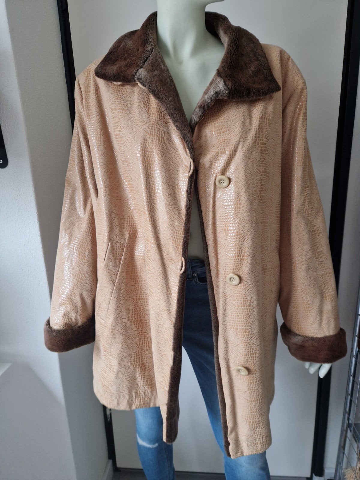Chique mantel van Gerry Weber, Beige, Maat 42/44 (L), Ophalen of Verzenden, Zo goed als nieuw