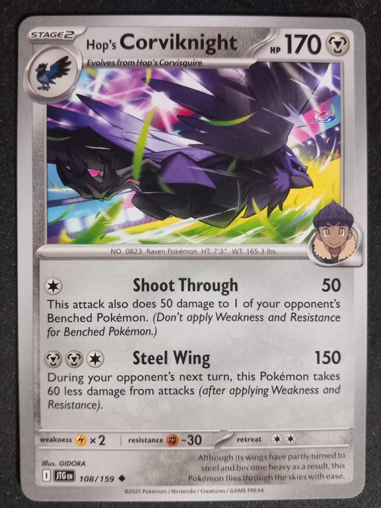 Hop's Corviknight 108/159 Journey Together Excellent, Verzenden, Zo goed als nieuw, Losse kaart