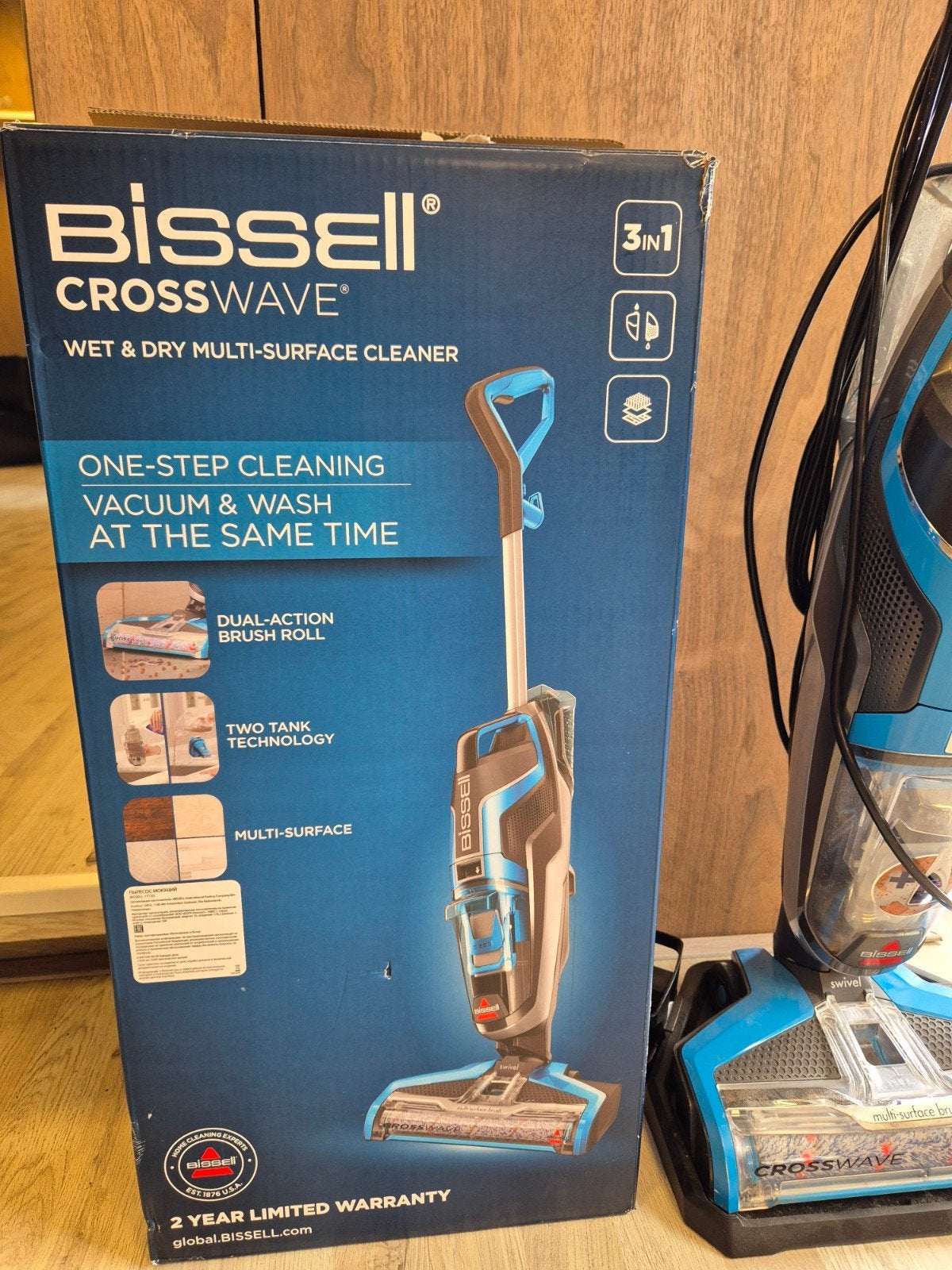 Bissell CrossWave Nat & Droog Multi-Oppervlaktereiniger, Doe-het-zelf en Verbouw, Ophalen of Verzenden, Gebruikt, Schrobmachine