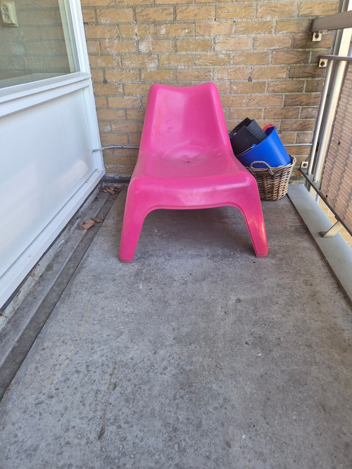 Roze stoelen voor buiten, Tuin en Terras, Ophalen, Kunststof