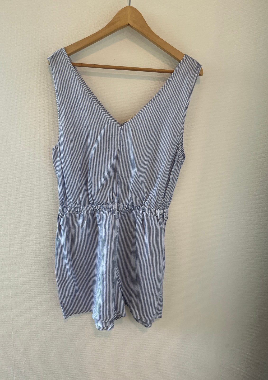 American Vintage jumpsuit – blauw/wit gestreept – M – nieuw, Kleding | Dames, Ophalen of Verzenden, Nieuw, Maat 38/40 (M), Blauw