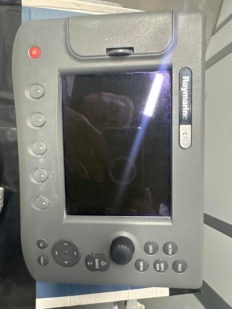 Raymarine C70 Kaartplotter/Fishfinder en radarbol, Ophalen, Gebruikt, Kaartplotter of Fish Finder