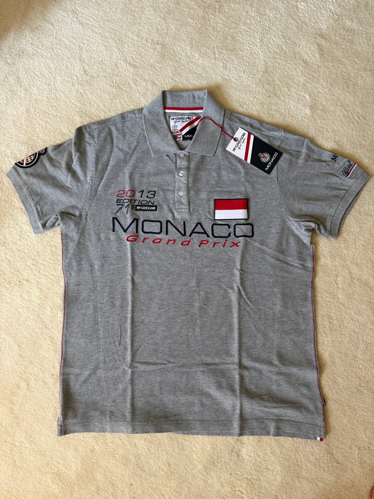 McGregor Monaco Grand Prix Polo - Maat XL, Ophalen of Verzenden, Nieuw, Maat 56/58 (XL), Grijs