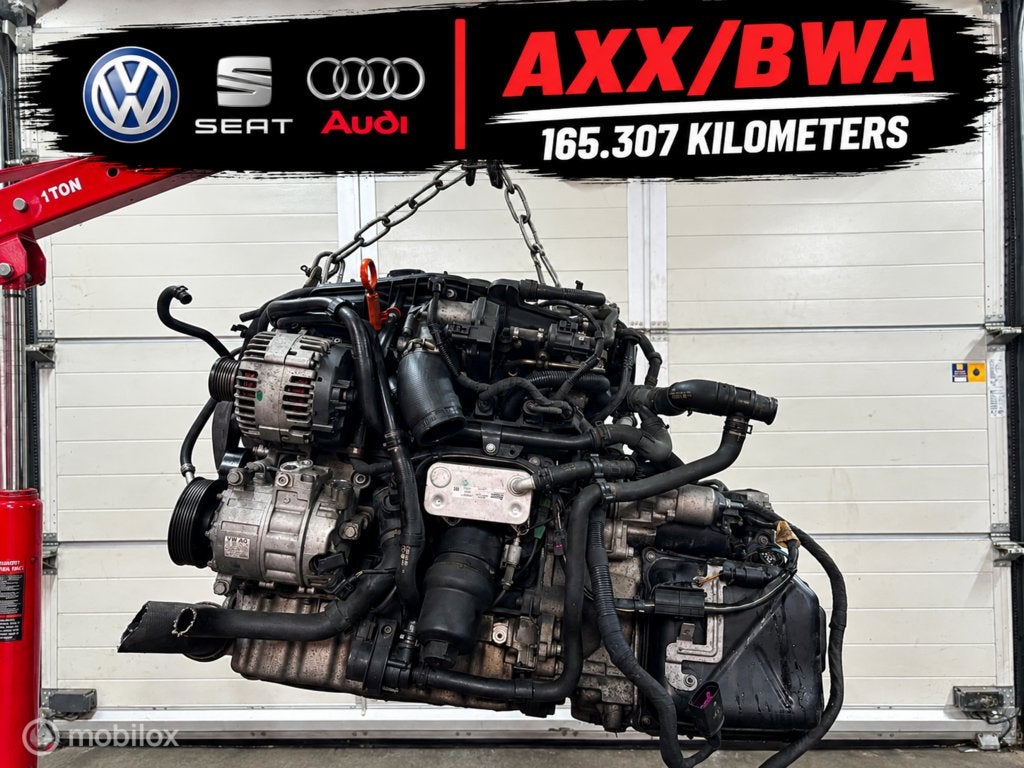 VW Audi ('03-'12) 2.0 TFSI 16V COMPLEET Motorblok AXX/BWA, Audi, Gebruikt, Audi, Ophalen of Verzenden