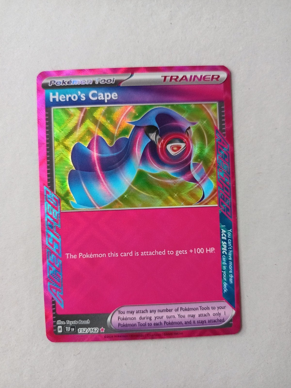 Hero's Cape Trainer Kaart 155/162, Ophalen of Verzenden, Zo goed als nieuw, Losse kaart, Foil