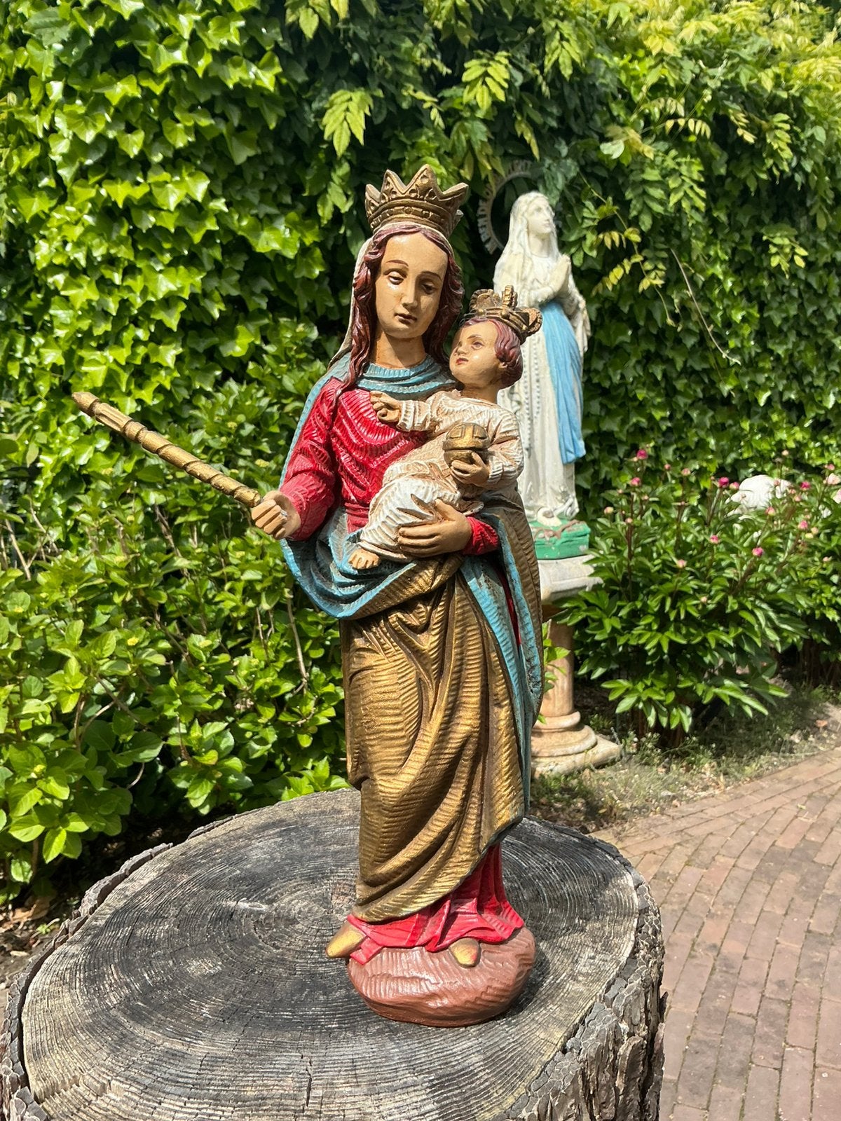 Mooi Mariabeeld met kindje ❤️ binnen/buiten, Ophalen of Verzenden