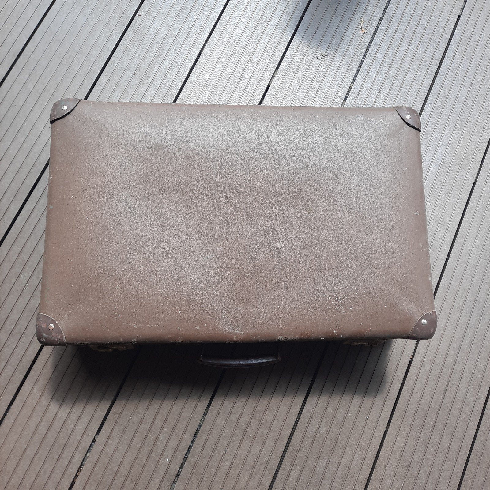 Vintage Koffer - Bruin, Jaren '50/'60 Stijl, Sieraden, Tassen en Uiterlijk, Koffers, Ophalen, Overige materialen, Gebruikt, 50 tot 60 cm
