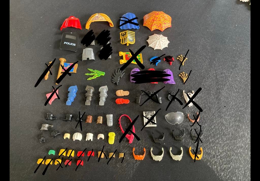 Playmobil accessoires voor poppen., Kinderen en Baby's, Speelgoed | Playmobil, Ophalen of Verzenden, Zo goed als nieuw