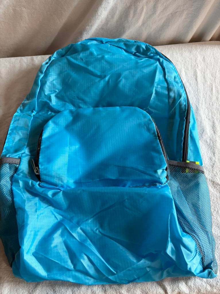 Rugzak opvouwbaar blauw, 30 cm of meer, Blauw, Nieuw, Ophalen of Verzenden