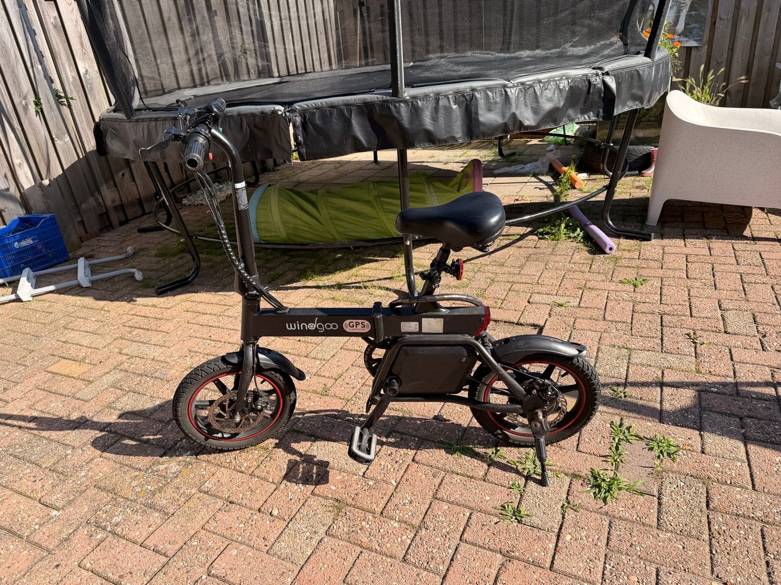 Windgoo B20 Elektrische Vouwfiets met slot, Fietsen en Brommers, Fietsen | Bakfietsen, Gebruikt, Overige merken, Goederen, Elektrisch