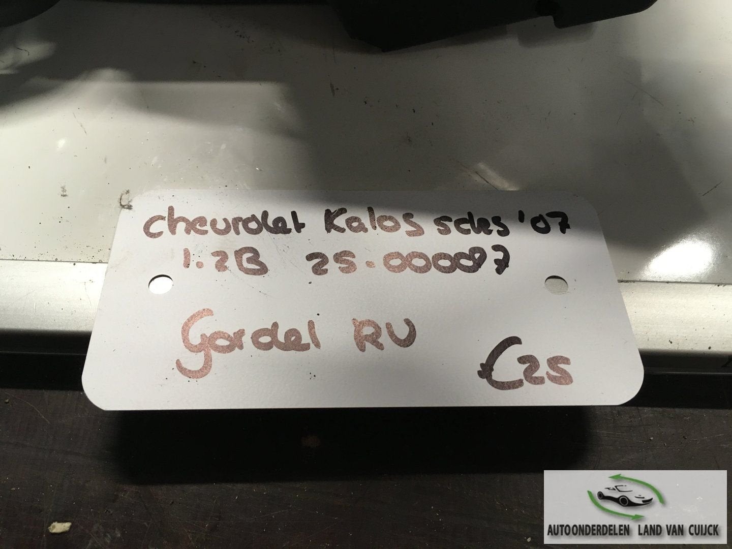 Chevrolet Kalos 2007 1.2 B 2500087  Gordel Linksvoor of Rech