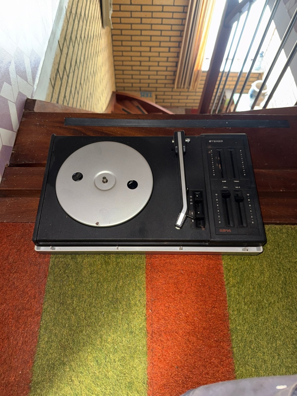 Vintage Philips platenspeler - Goede staat, Ophalen, Gebruikt, Platenspeler, Philips