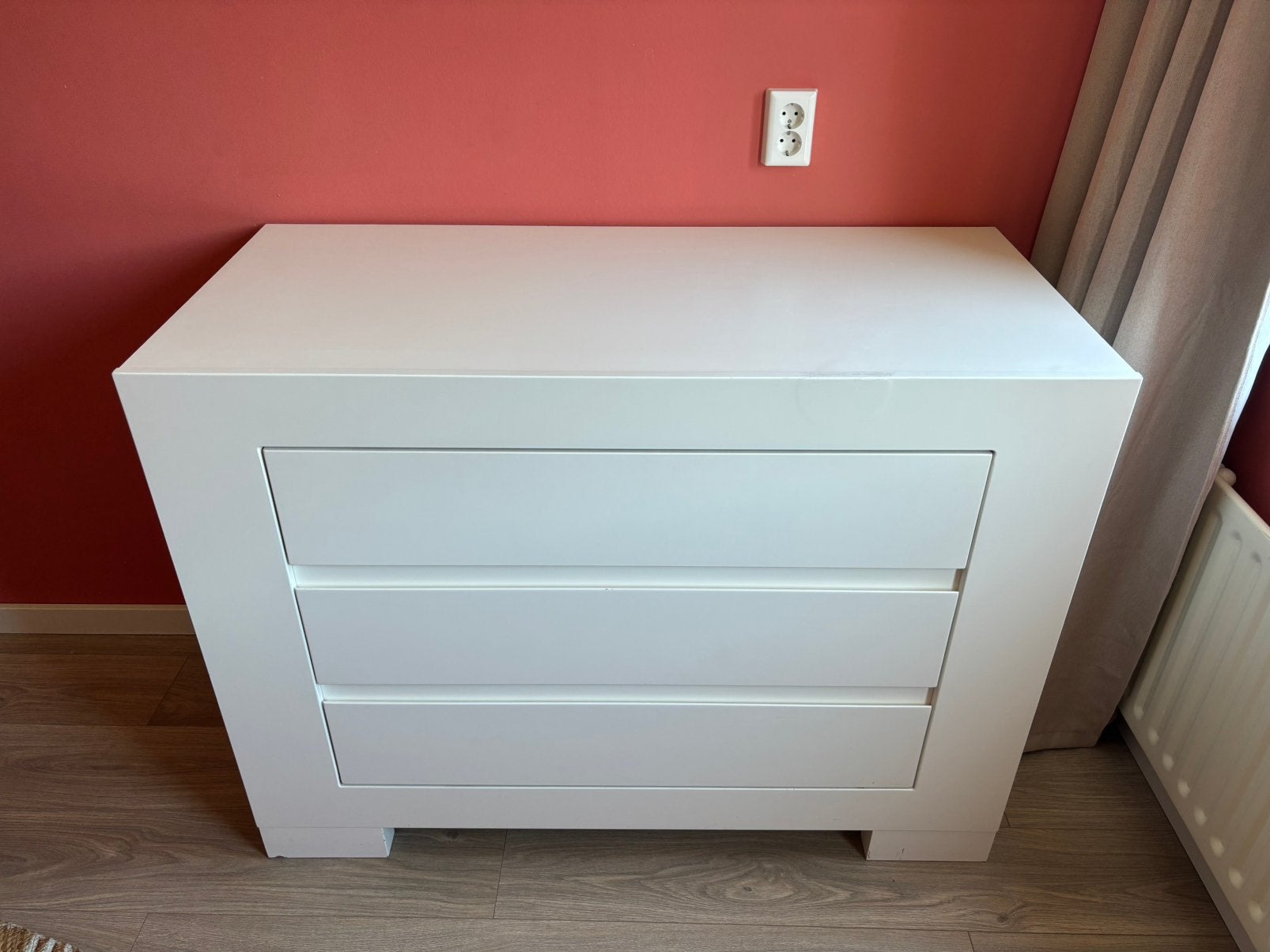 Interbaby - complete babykamer: kast, ledikant en commode., Ophalen, Gebruikt, 50 tot 70 cm, 105 cm of meer