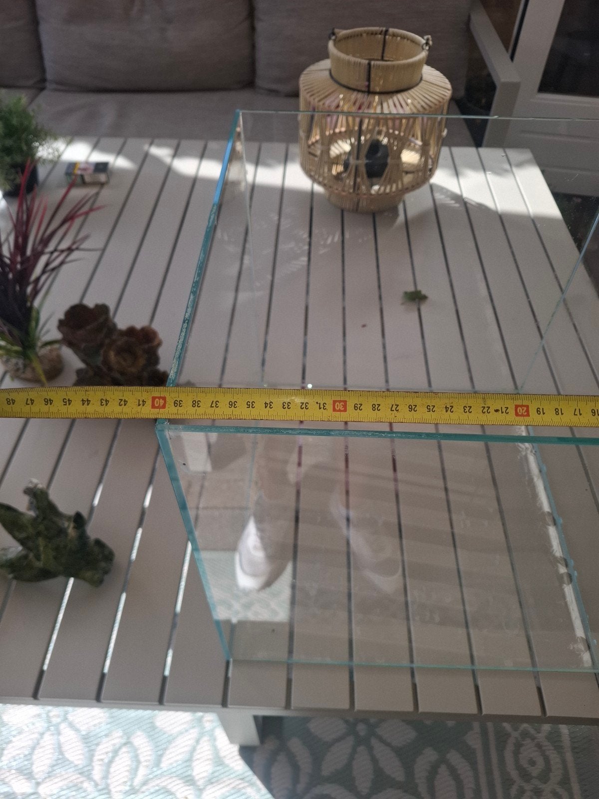 aquarium met toebehoren, Ophalen