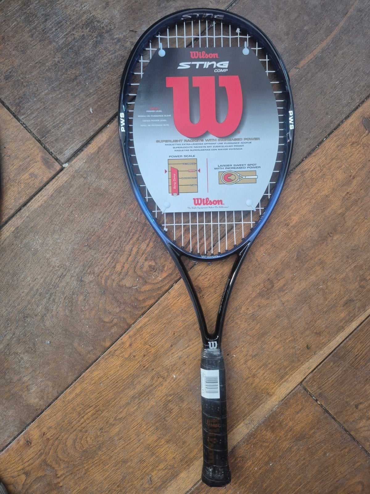 Wilson Sting Comp 100 Blue Tennisracket - Gripmaat 4 1/2, L4, Nieuw, Ophalen of Verzenden, Wilson