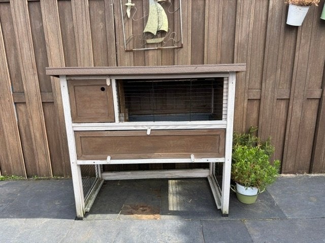 Konijnenhok te koop, Ophalen, Gebruikt, 90 cm of meer, Konijn
