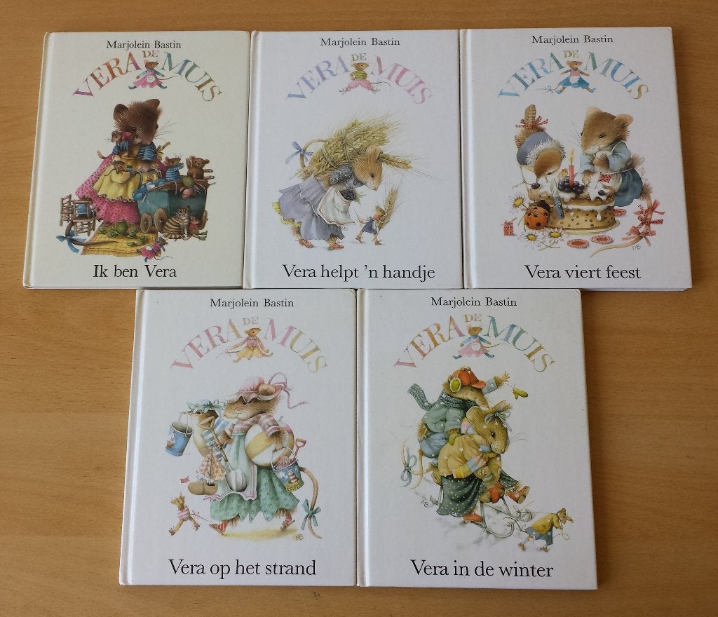5 Vera de Muis Boekjes - Marjolein Bastin - jaren 80, Ophalen of Verzenden, Gelezen, Marjolein Bastin, Prentenboek