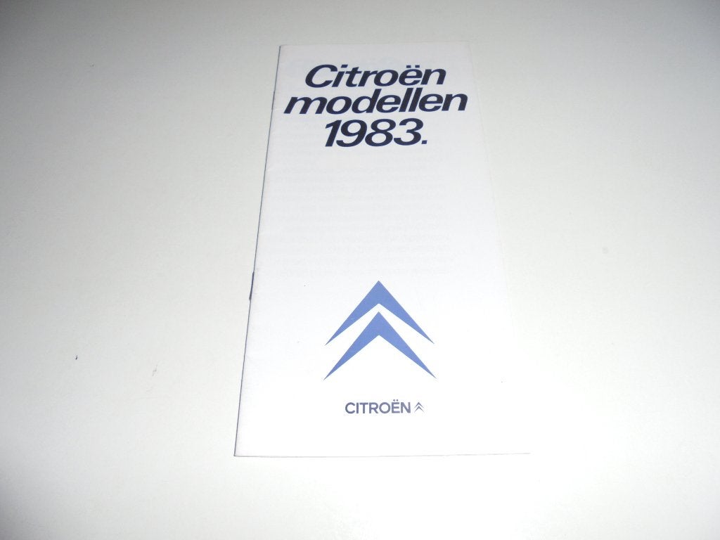 brochure Citroen modellenprogramma  1983, Ophalen of Verzenden, Nieuw, Citroën