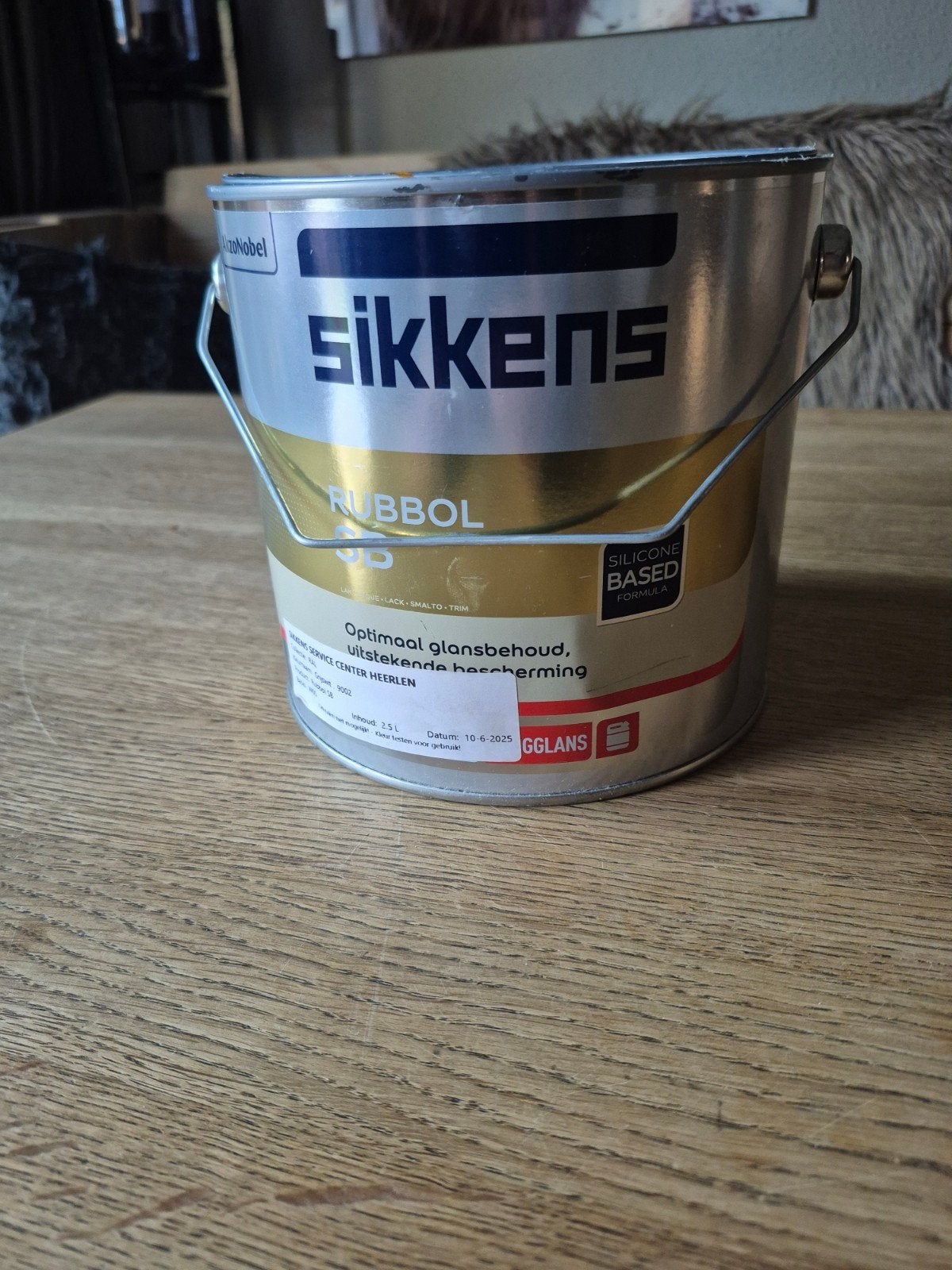 Sikkens Rubbol SB Ral 9002, Wit, Ophalen of Verzenden, Zo goed als nieuw, Lak