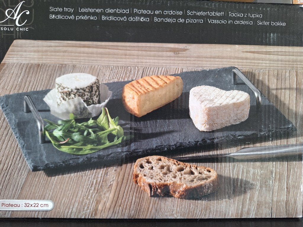 Serveerplank leisteen 2 stuks, Ophalen, Snij-/serveerplank, Nieuw, Steen/keramiek