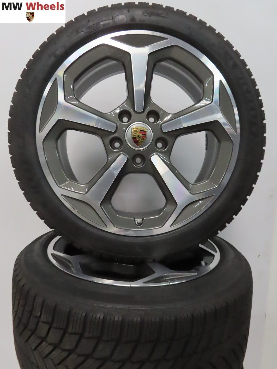 Originele Porsche Taycan 20 inch velgen nieuwe winterbanden, Gebruikt, -, 285 mm, -