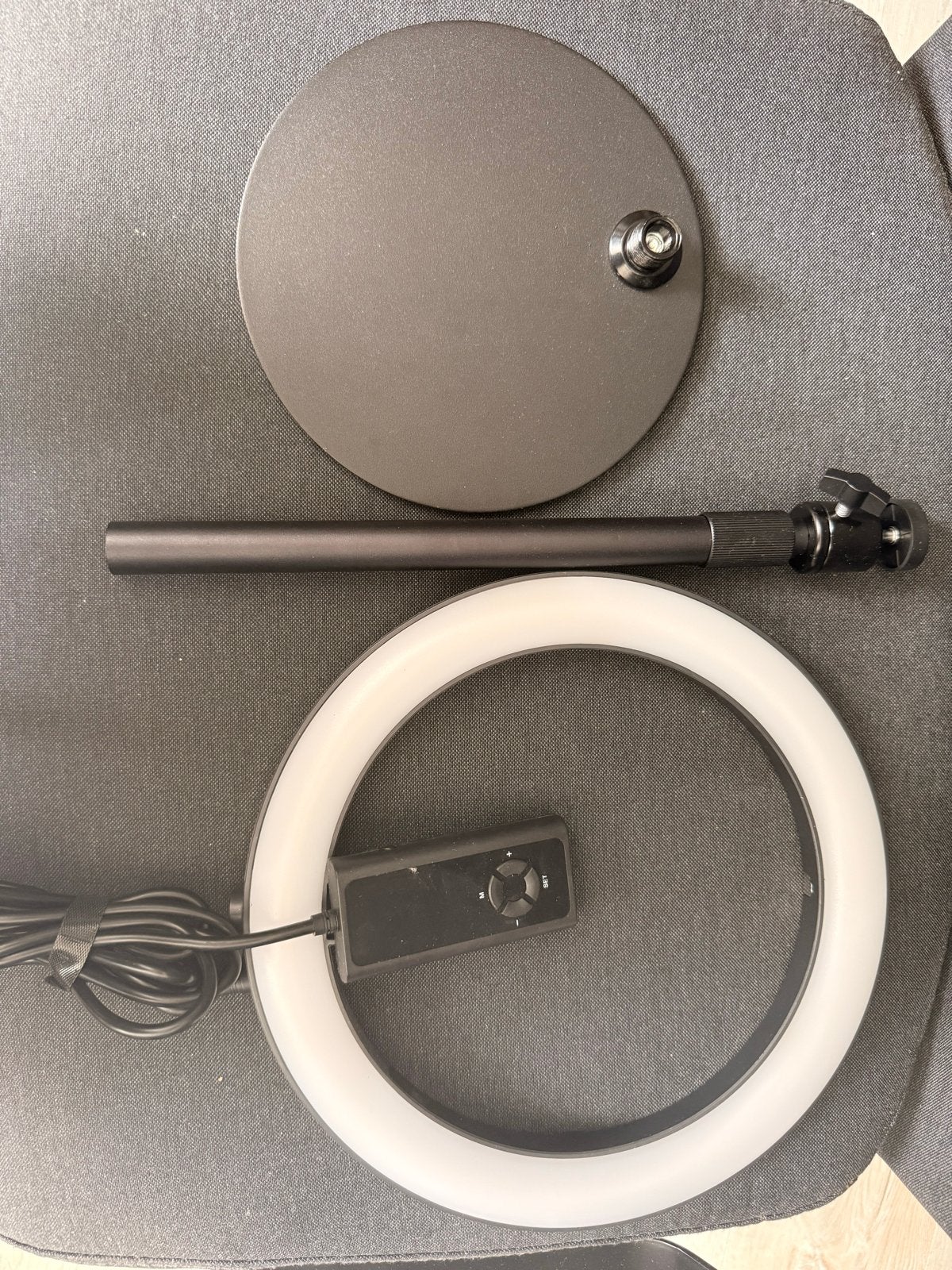Verlichtingsset - Ringlamp + RGB Videolamp, Ophalen of Verzenden, Zo goed als nieuw, Lamp of Flitsset
