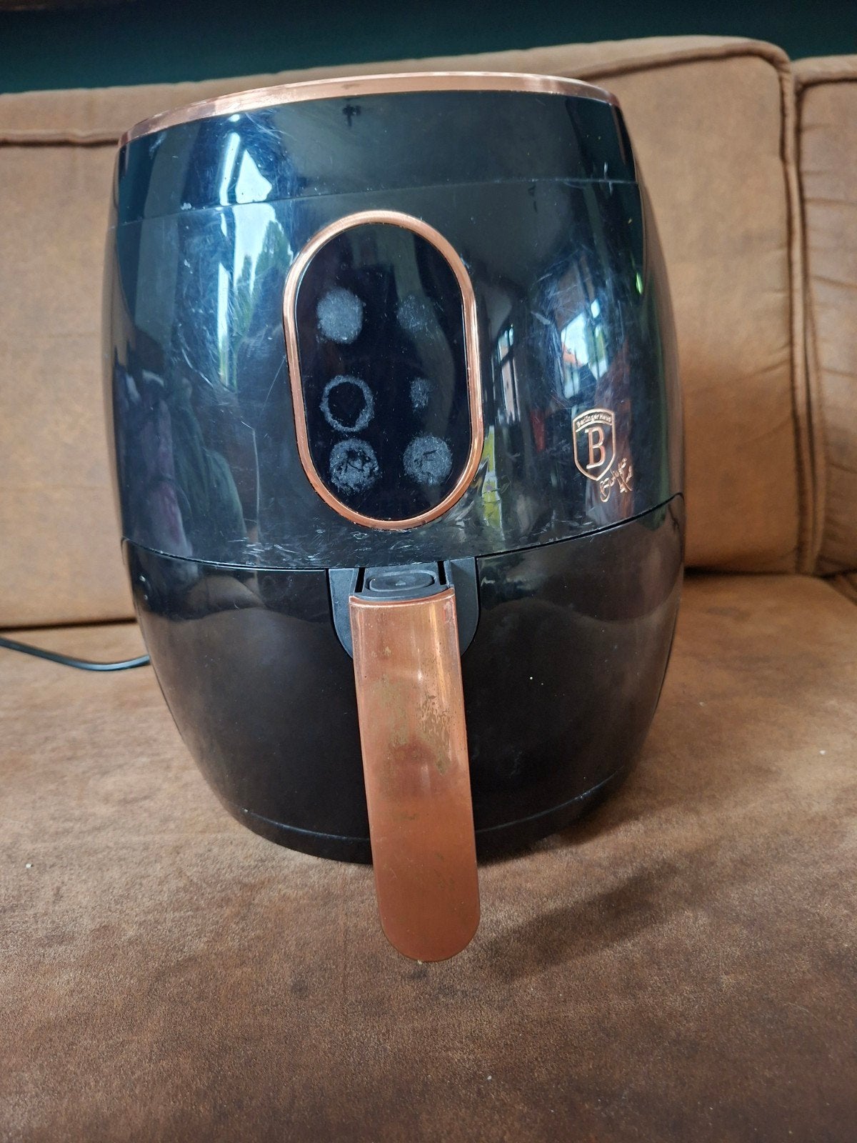 Berlinger Haus Airfryer - Zwart/Koper, Ophalen, Gebruikt, Airfryer, 1000 t/m 1499 gram