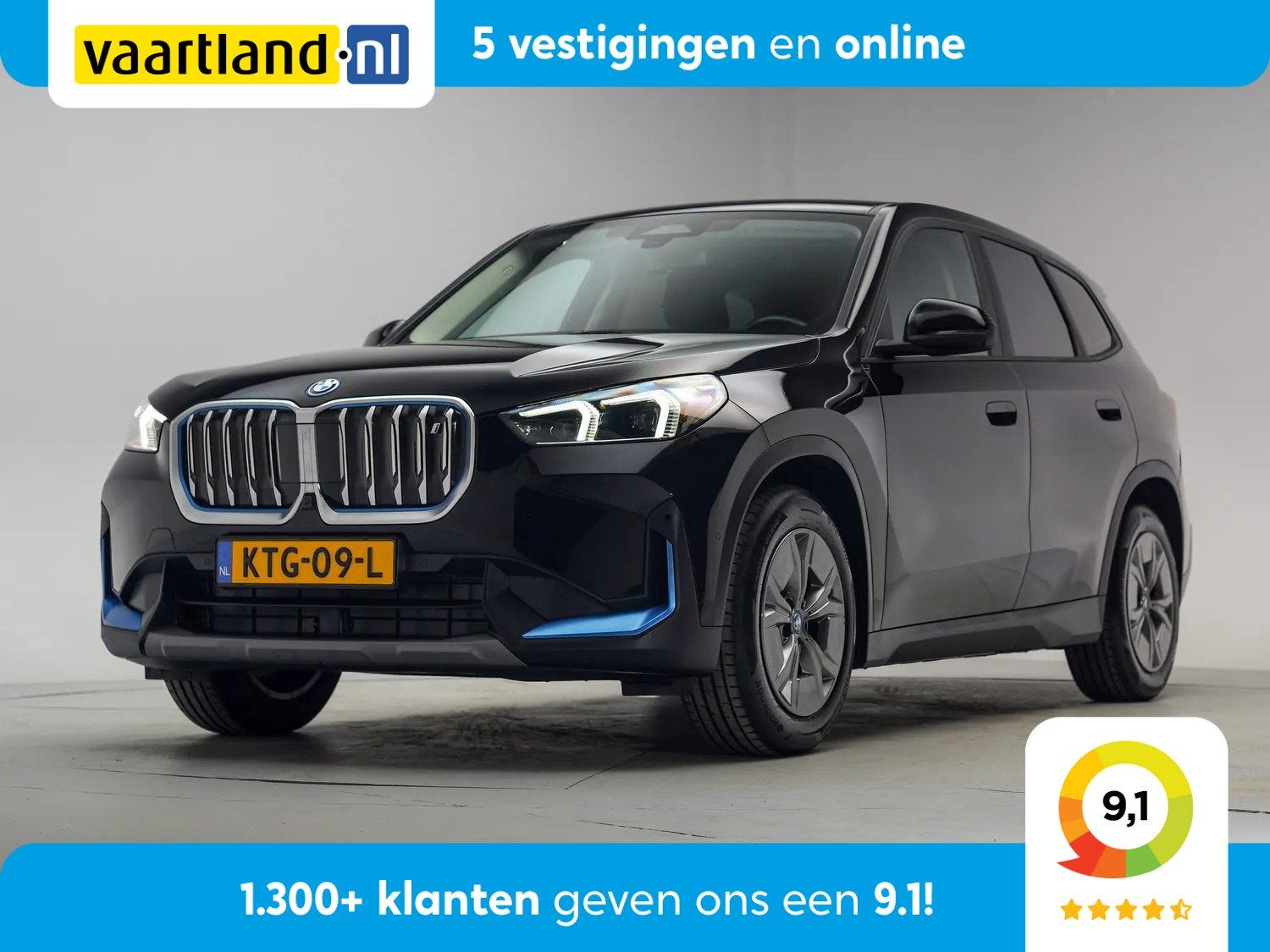 BMW iX1 xDrive30 67 kWh Executive Sport [ SOH 95,1% ] [ LED, Automaat, Dealer onderhouden, 0 cilinders, Gebruikt