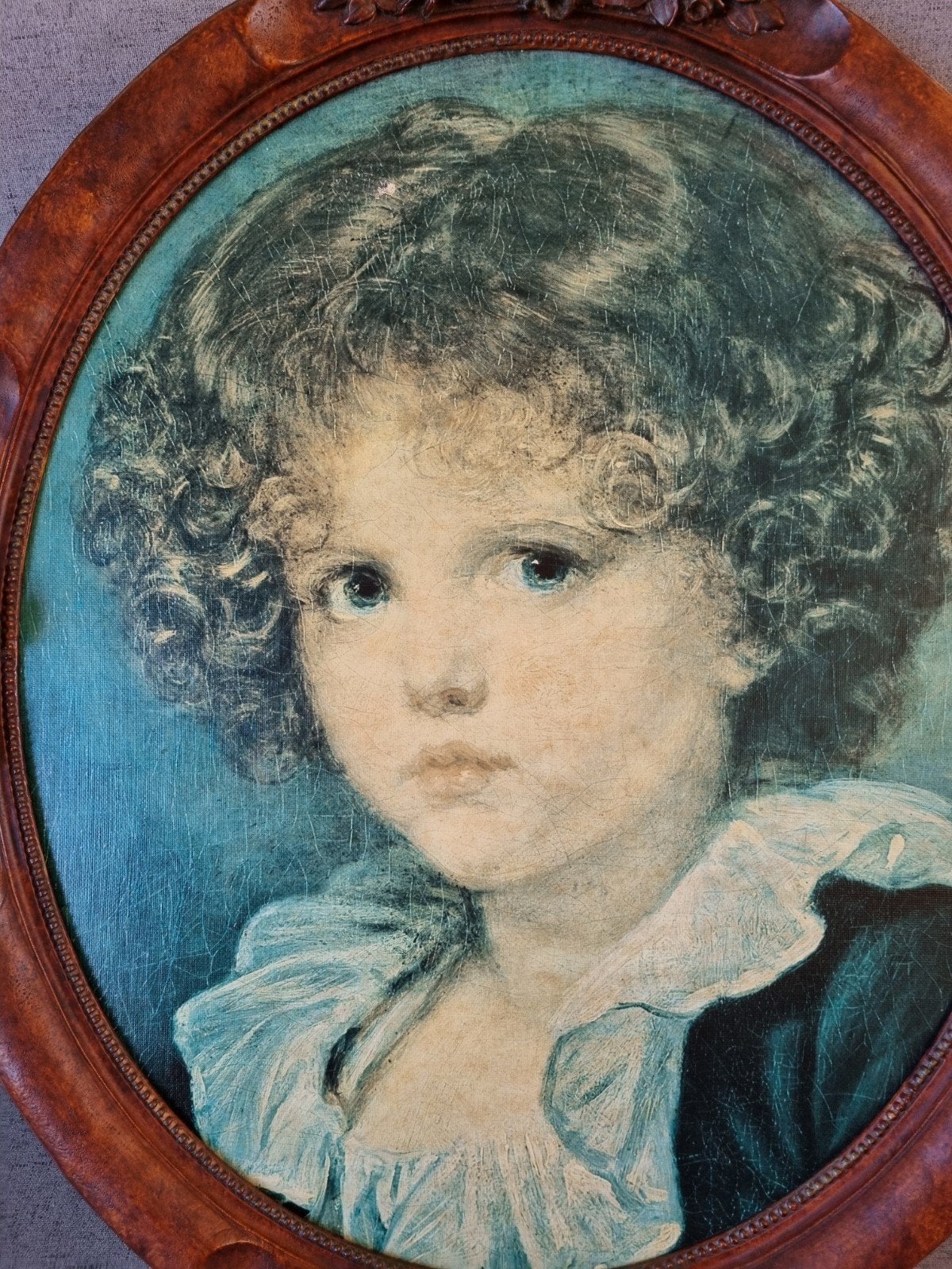 Portret Jean Baptiste Geuze in ovaal Houten Lijst, Antiek en Kunst, Ophalen