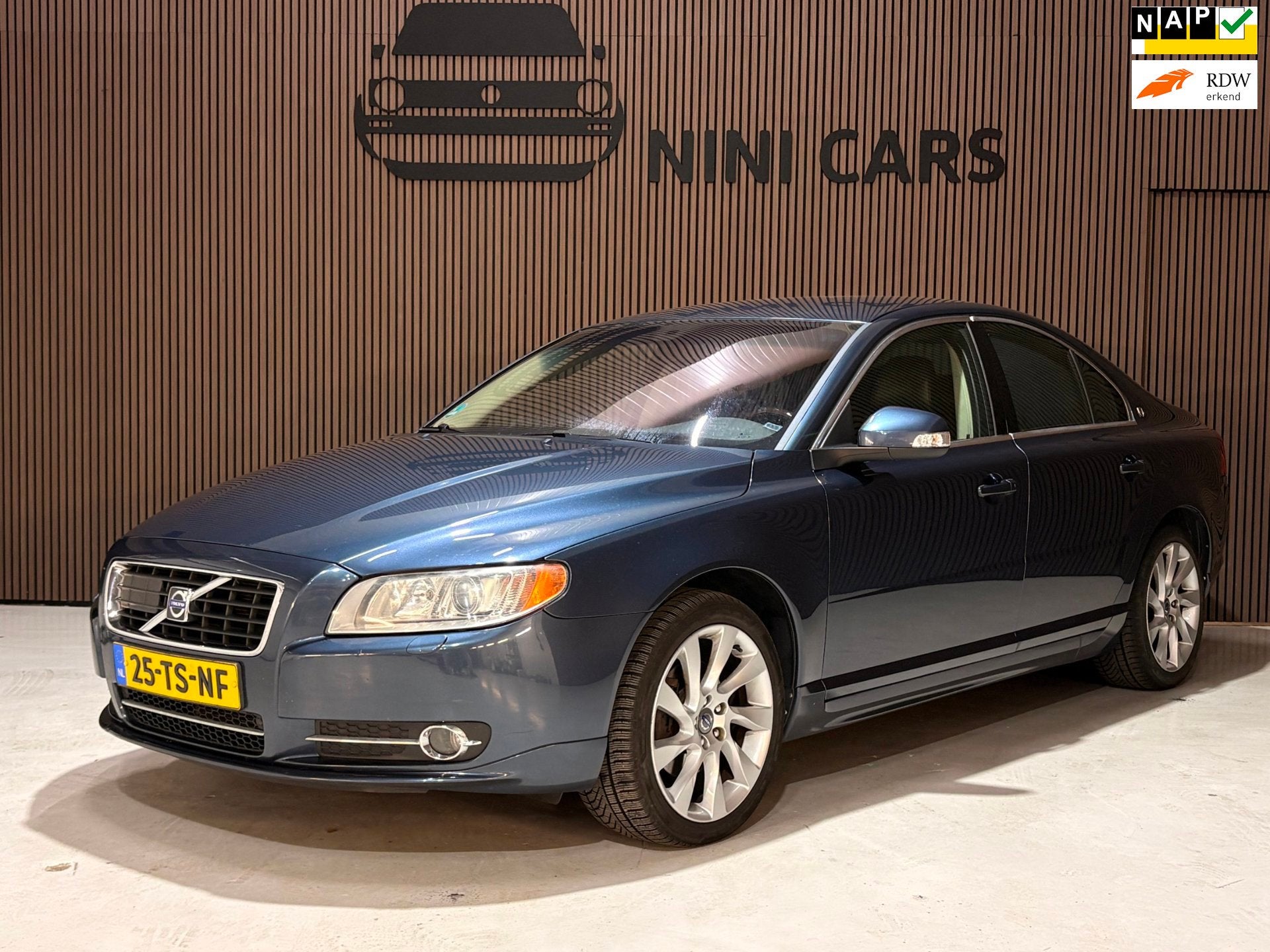 Volvo S80 3.2 Momentum Automaat Stoelvw NAP Leer, Auto's, Zwart, Bedrijf, Automatische klimaatregeling, Euro 4