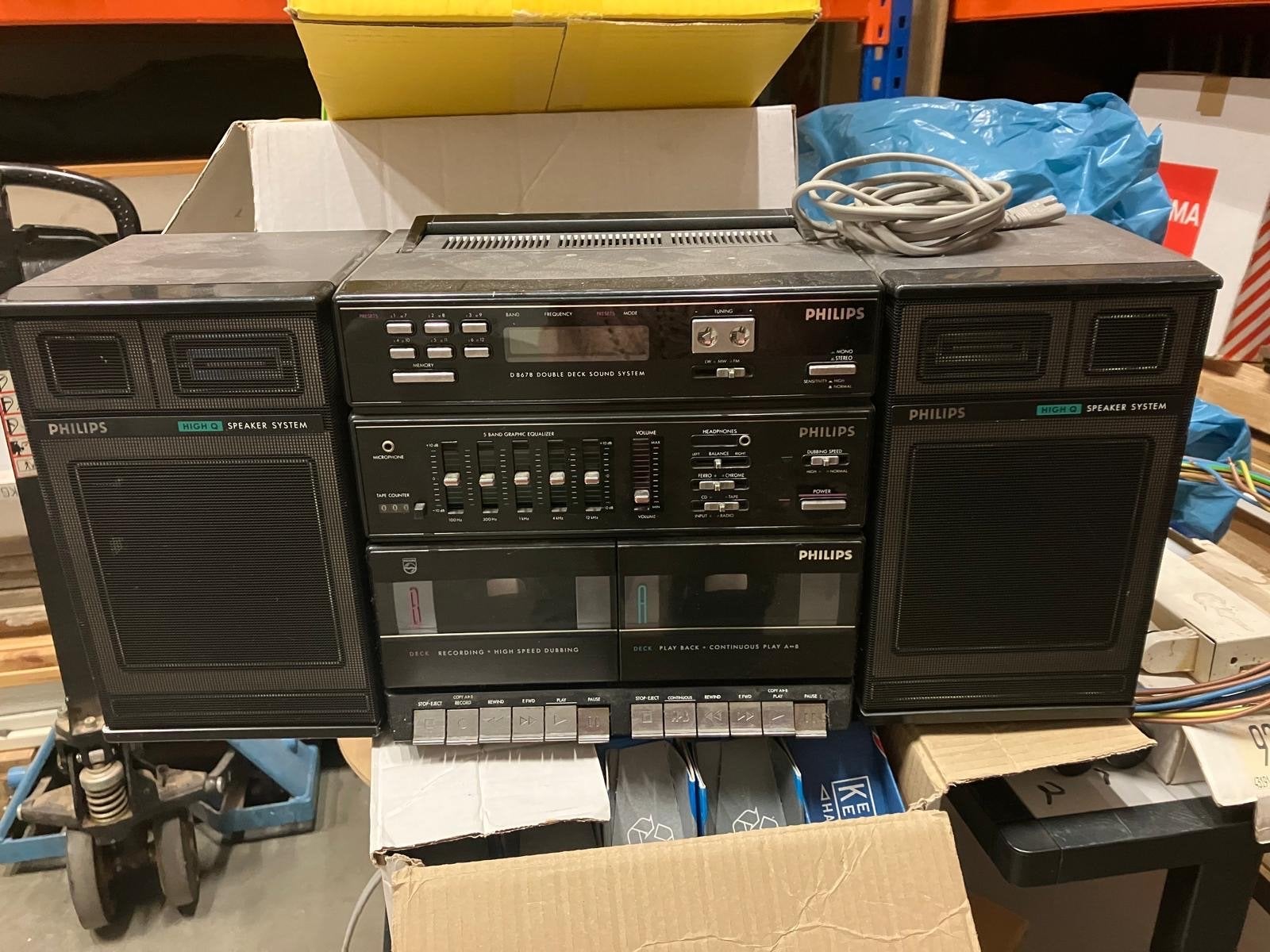 Philips D8678 Double Deck Sound System - Draagbare Set, Audio, Tv en Foto, Stereo-sets, Ophalen