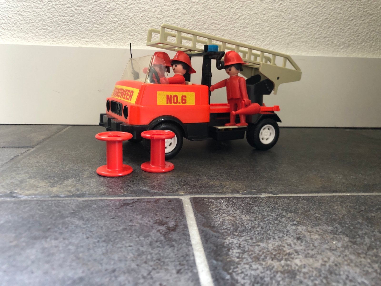 Playmobil brandweerwagen, Ophalen of Verzenden, Gebruikt