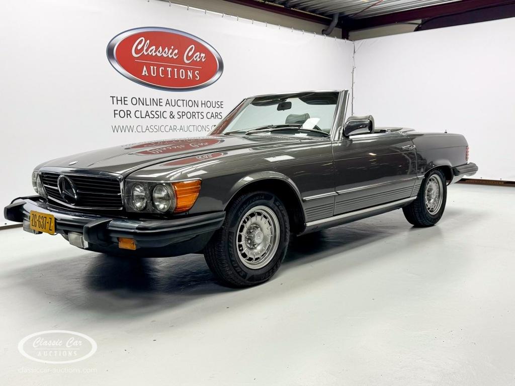 Mercedes-benz SL   - ONLINE AUCTION, Auto's, Oldtimers, Bedrijf, Mercedes-Benz, Benzine, Coupé, Automaat, Geïmporteerd, Zilver of Grijs