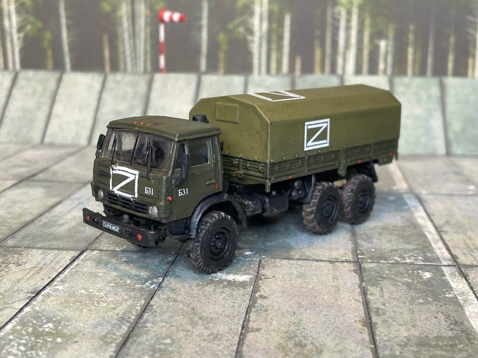 Legion Models Code 3.2 | Kamaz 43101, Troop Transport Truck, 1:50 of kleiner, Nieuw, Truck, Diecastdiorama