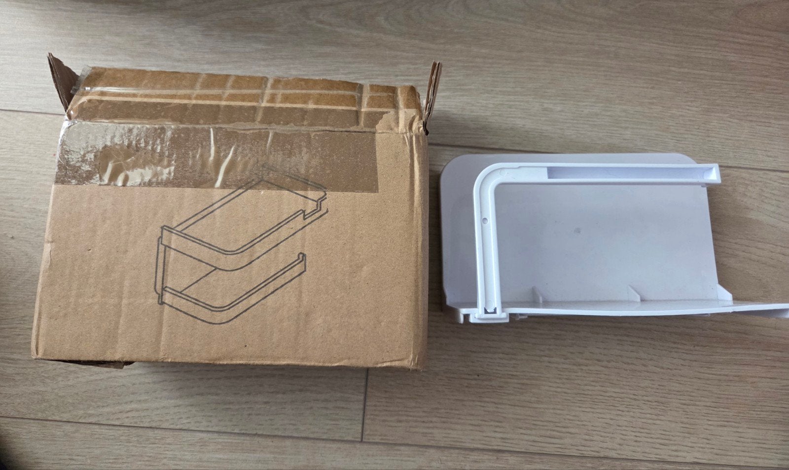 Nieuwe witte WC rolhouder - Modern en praktisch, Ophalen of Verzenden, Nieuw, Wit, Toilet-accessoire