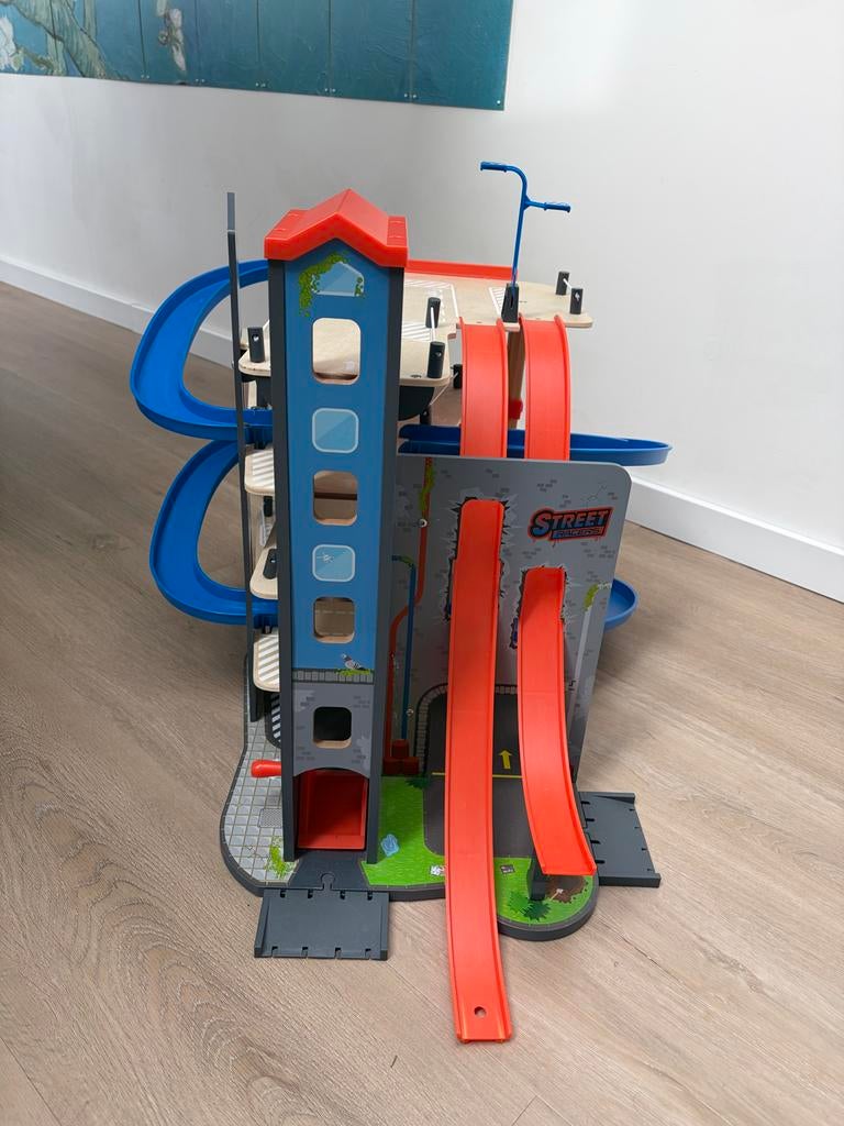 Playtive houten garage met 3 verdiepingen en glijbanen, Ophalen, Gebruikt, Jongen of Meisje